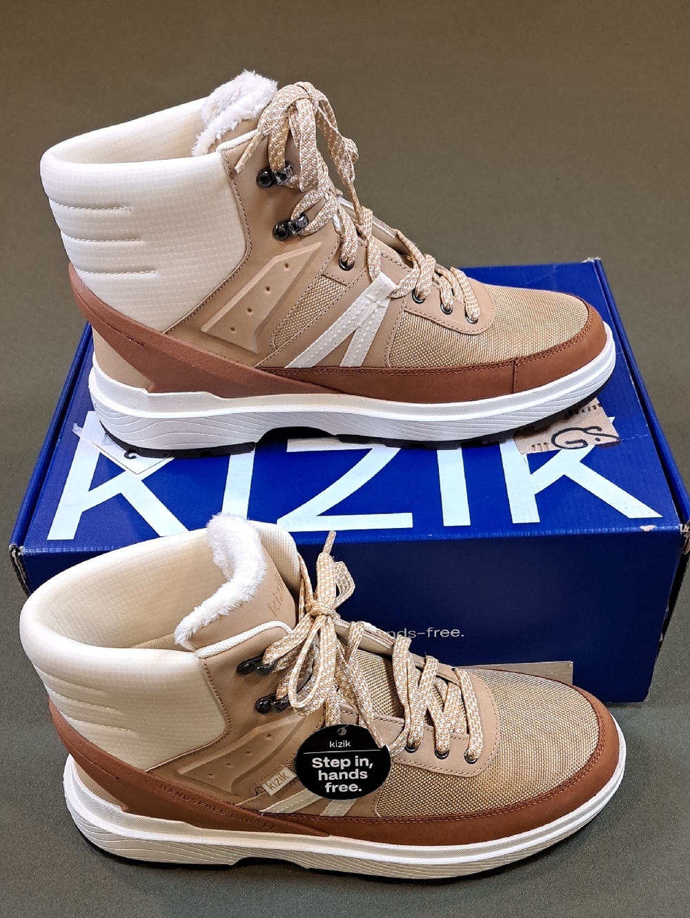 Kizik Sierra Boots - Color: Latte - Size: Women 11